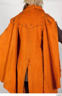  Photos Medieval Knight in cloth armor 2 Knight Medieval clothing gambeson orange cloak upper body 0006.jpg